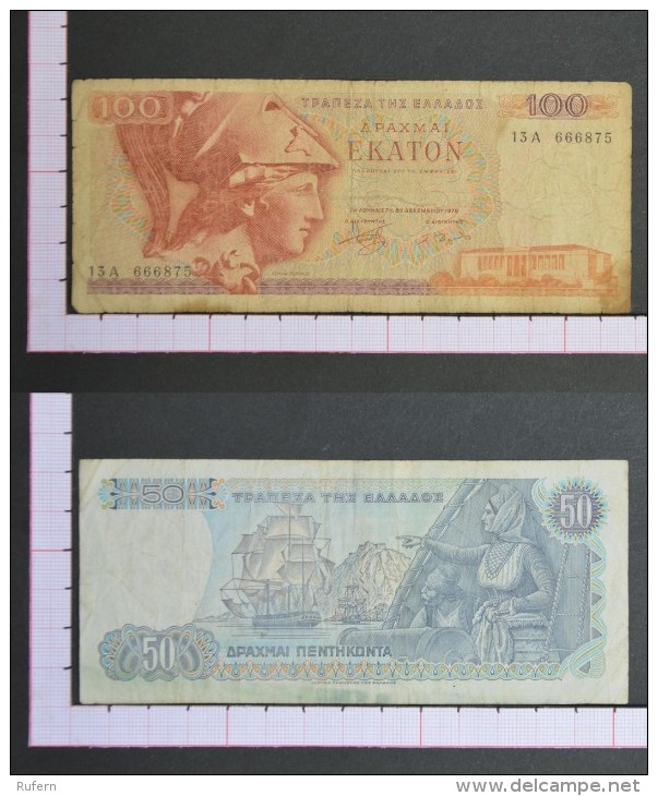 GREECE        2 BANKNOTE  - 2 Scans (Nº06949) - Griechenland