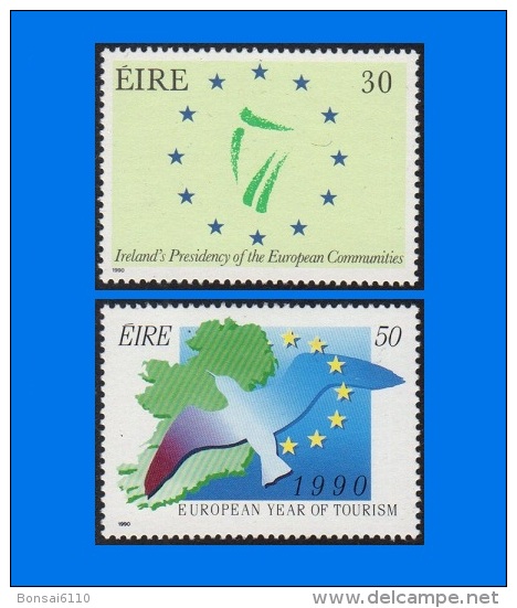 IE 1990-0003, European Events, Set (2V) MNH - Unused Stamps