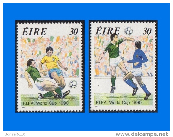 IE 1990-0005, World Cup Football Championship - Italy, Set (2V) MNH - Neufs