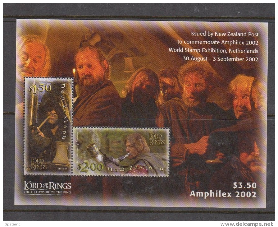 New Zealand 2002 Lord Of The Rings Amphilex Miniature Sheet MNH - FDC