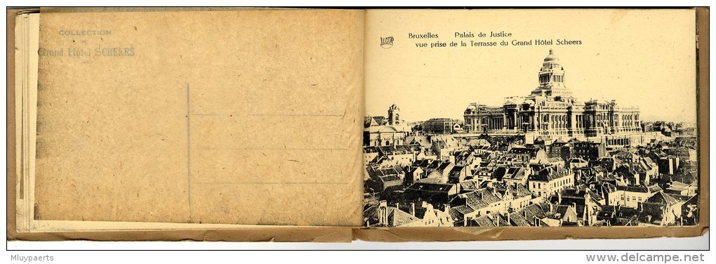 /!\ 0621 - Carnet 10 CPA -  Belgique - Belgie - Belgium - Bruxelles Hotel Scheers - Place Rogier - Cafés, Hôtels, Restaurants