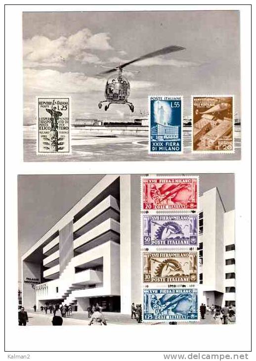 TEM6938     -   50° FIERA DI MILANO   /   GIRO  COMPLETO  5  CARDS  CON ANNULLO 1° GIORNO ( 14.4.1972 ) - Milano