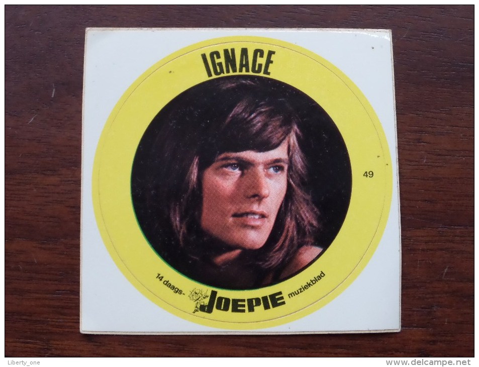 IGNACE Joepie Muziekblad ( Zie Foto Voor Détail ) Zelfklever Sticker Autocollant ! - Reclame