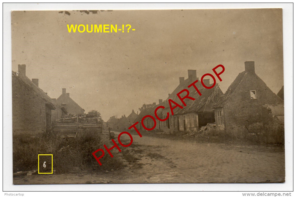 WOUMEN-!?-Carte Photo Allemande-Guerre 14-18-1WK-Militaria-BELGI EN-BELGIQUE-Flandern- - Diksmuide