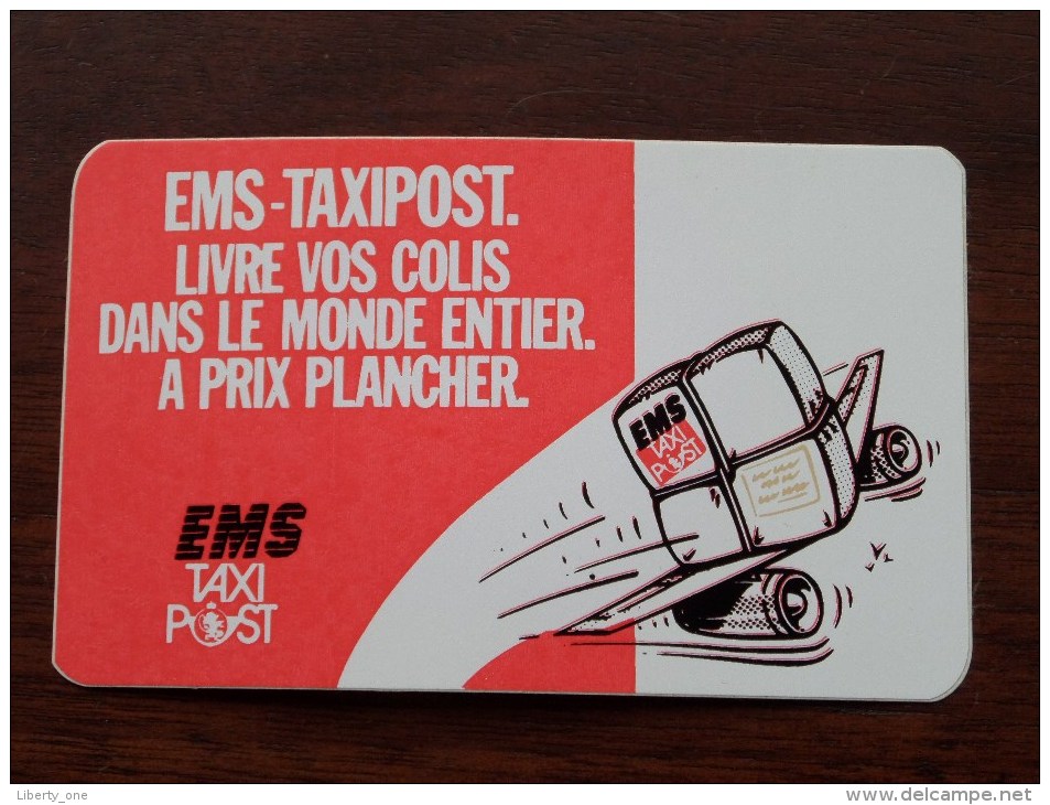 Livre Vos Colis Dans Le Monde Entier ........ ( EMS Taxi Post / Zie Foto Voor Details ) Zelfklever Sticker Autocollant ! - Advertising