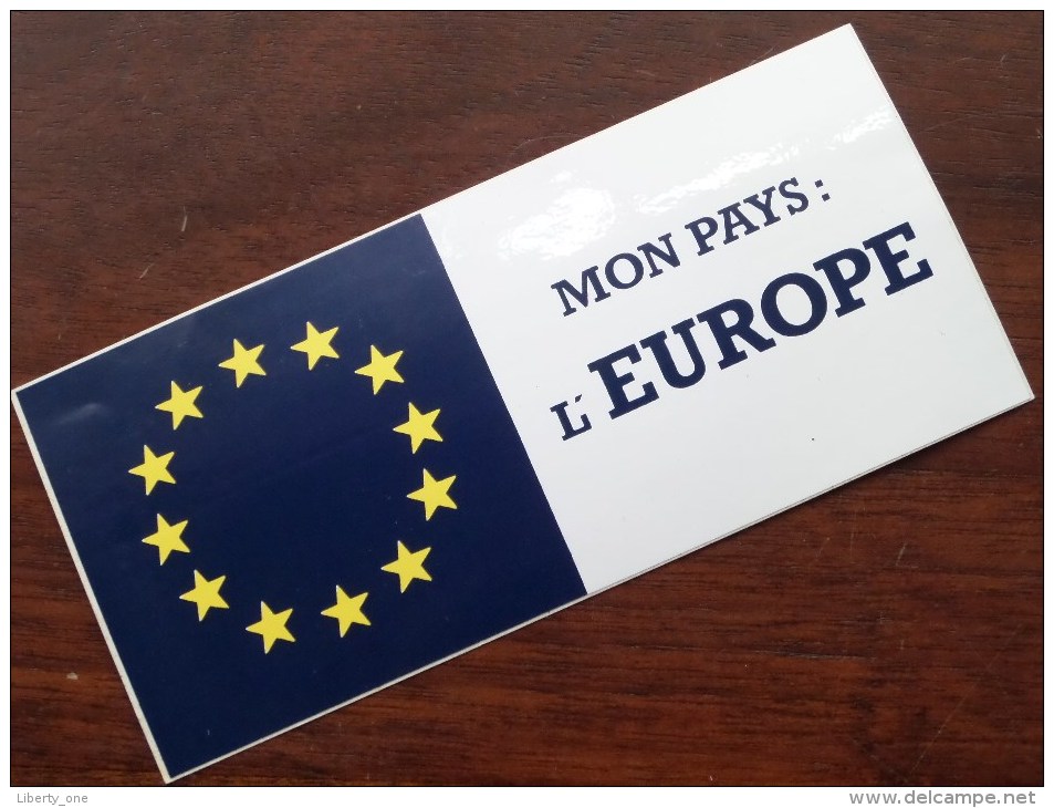 MON PAYS : L'EUROPE ( Zie Foto Voor Details ) Zelfklever Sticker Autocollant ! - Reclame