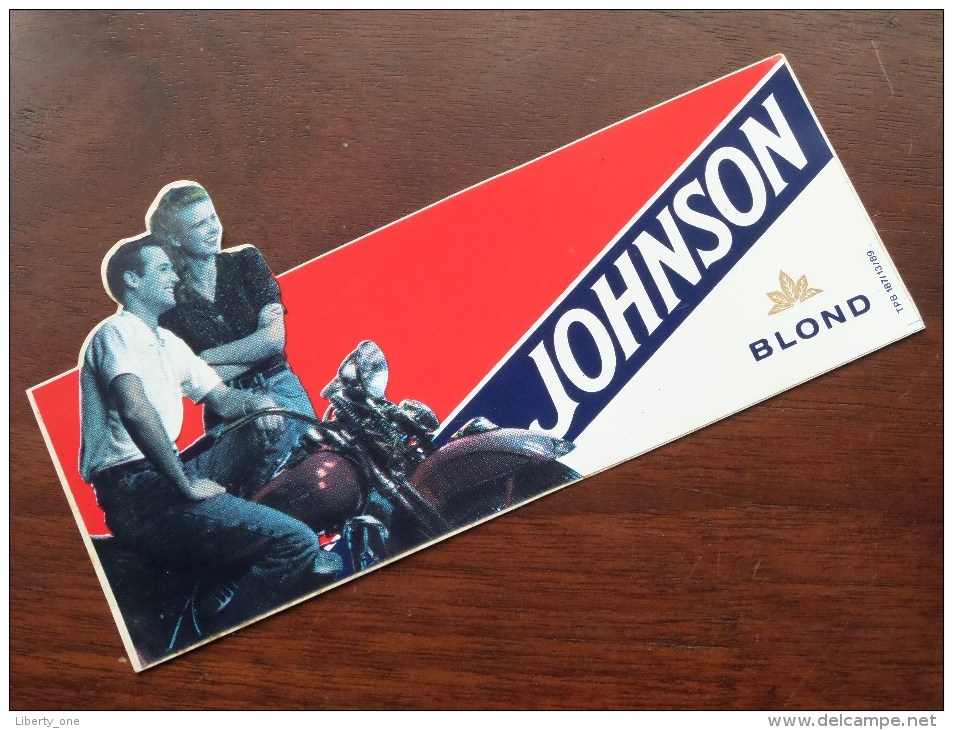 JOHNSON Blond ( TPB 187/13/89 - Zie Foto Voor Details ) Zelfklever Sticker Autocollant ! - Advertising