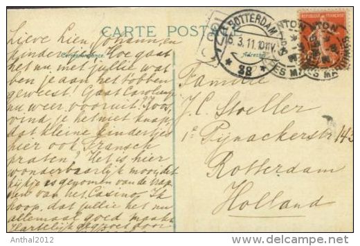 Monaco Monte Carlo Le Boulingrin Personen 15.3.1911 Menton Nach Rotterdam - Hotels