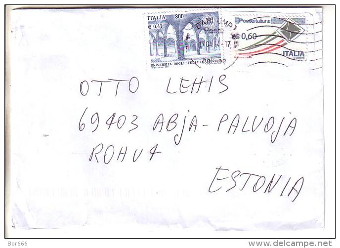 GOOD ITALY Postal Cover To ESTONIA 2014 - Good Stamped: Letter ; Camerino - 2011-20: Used