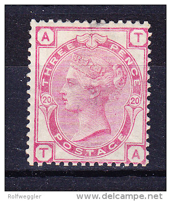 1879  SG 144 * Queen Victoria 3 D. Rose Platte 20 - Nuevos