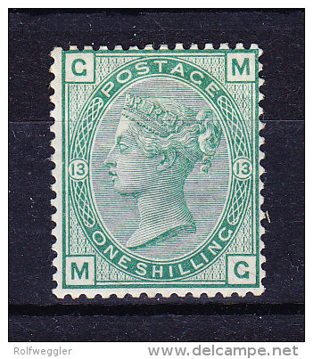 1876 SG 150 * Queen Victoria 1 S. Green  Platte 13 - Unused Stamps