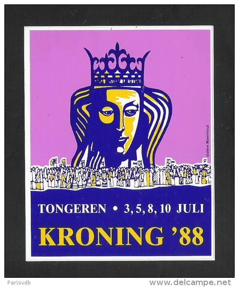 TONGEREN - KRONING '88  (S 1159) - Autocollants