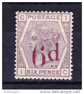 1883 SG 156 * Queen Victoria 6 D. On 6 D. Lilac - Ungebraucht