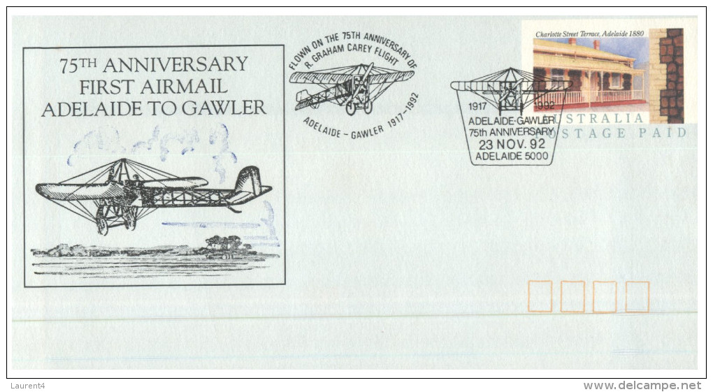 (PH 361) Australia - Adelaide To Gawler 1st Air Mail -  1992 (2 Covers) - First Flight Covers