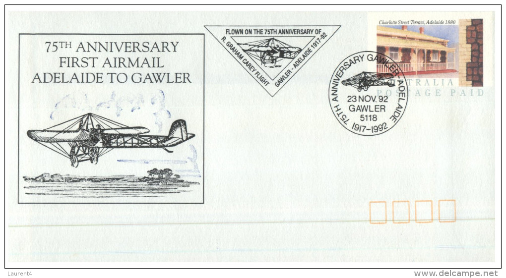 (PH 361) Australia - Adelaide To Gawler 1st Air Mail -  1992 (2 Covers) - Primi Voli