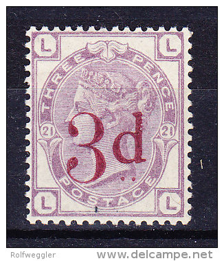 1883 SG 159 * Queen Victoria 3 D. On 3 D. Lilac - Unused Stamps