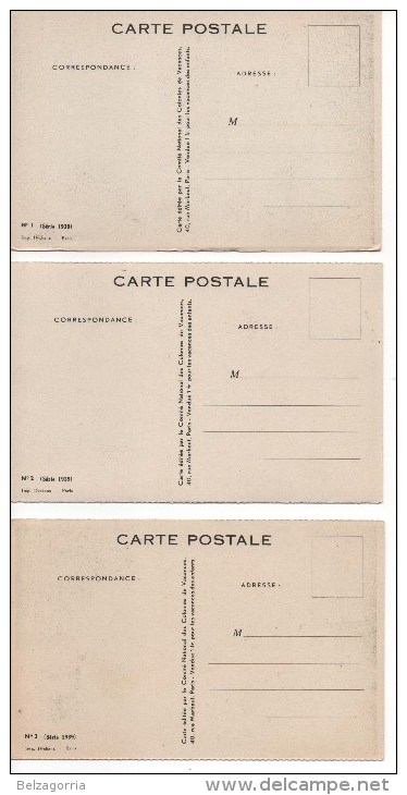 ILLUSTRATEURS Signés  REDON Jacques, LOT DE 7 CPA, Série 1939  N° 1.. 2.. 3.. 5.. 6.. 7.. 9 - Redon