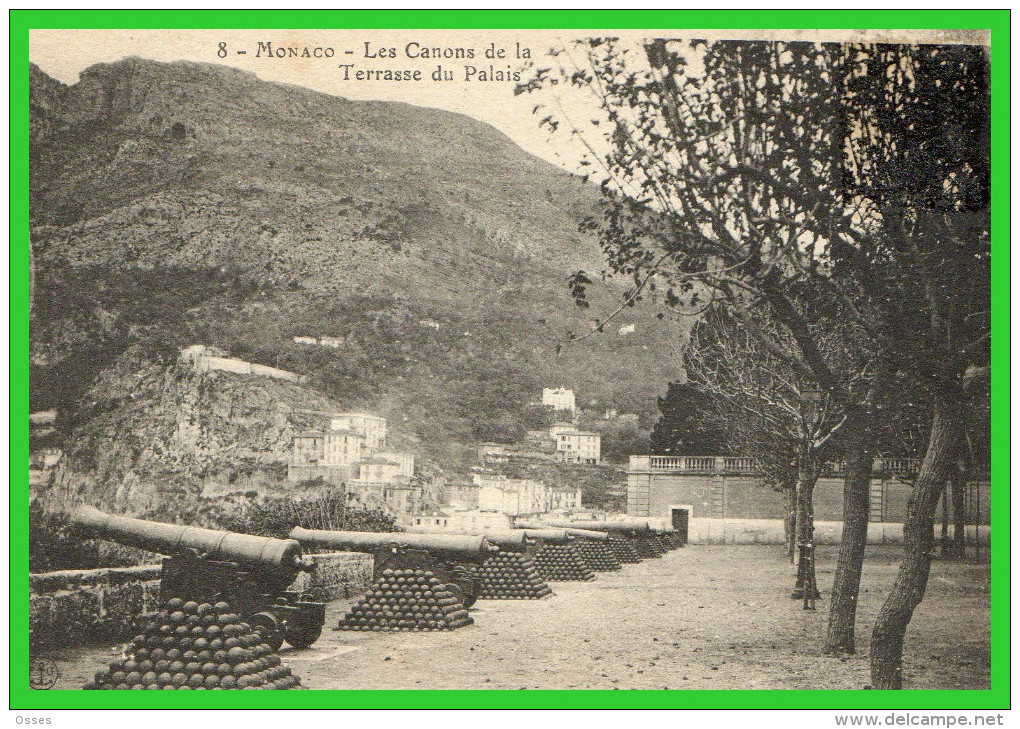 - MONACO - Les Canons De La Terrasse Du Palais (recto Verso) - Terraces