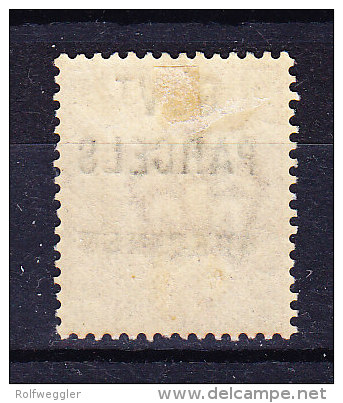 1883 SG 064 * Queen Victoria 1 S. Orange-braun Aufdruck GOVt PARCELS + SPECIMEN Geprüft - Ungebraucht