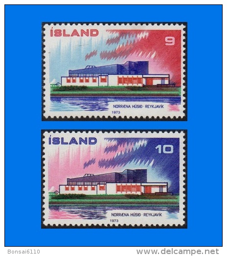 IS 1973-0002, Nordic Countries´ Postal Co-operation, Set (2V) MNH - Ungebraucht