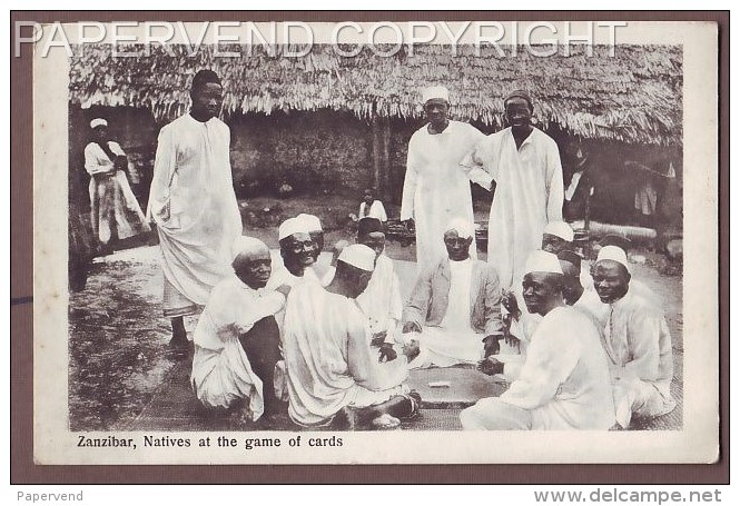 Zanzibar  Natives Playing Cards  Z84 - Non Classés