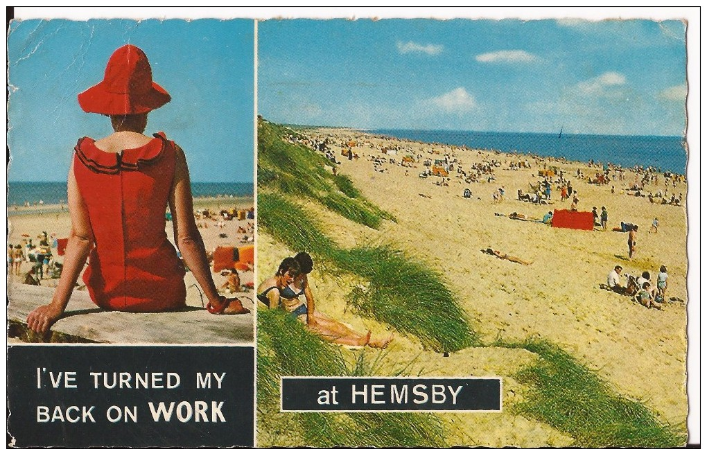 I've Turned My Back On Work At Hemsby, Norfolk - 1970 - Autres & Non Classés