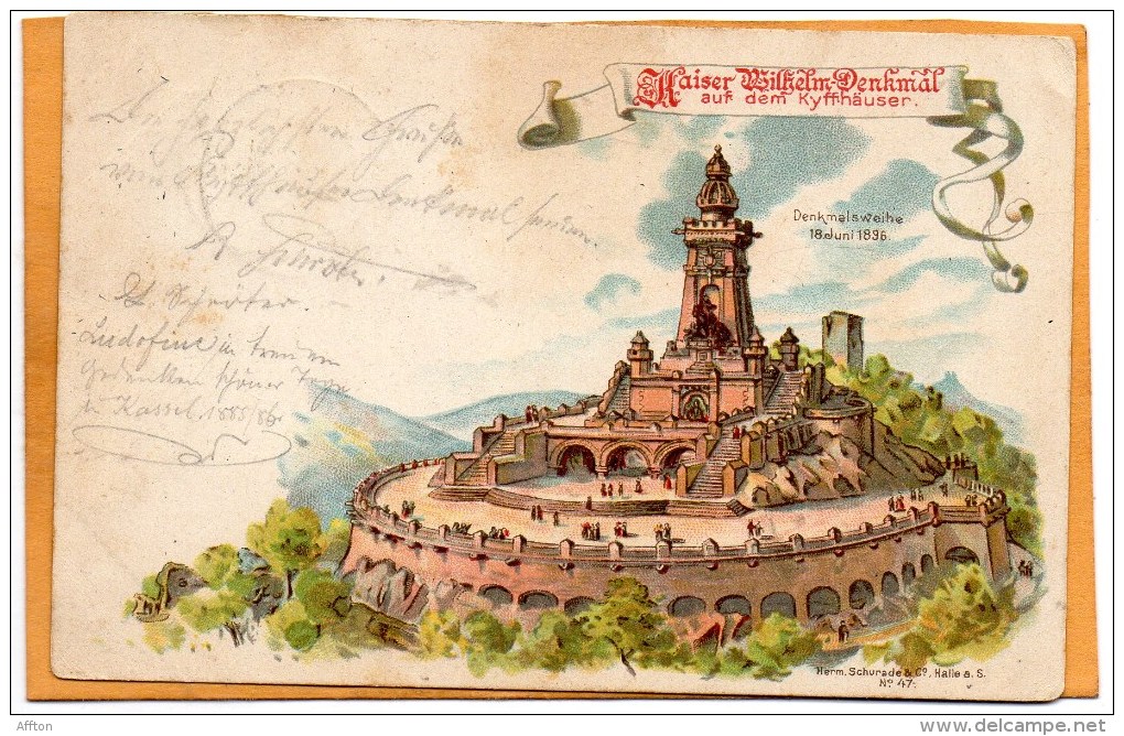 Kyffhauser 1896 Postcard - Kyffhäuser