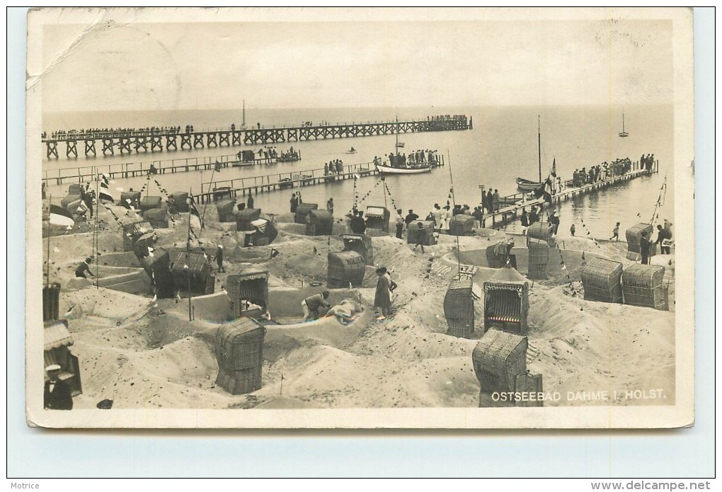 OSTSEEBAD DAHME HOLST. - La Plage Cabines De Bains. - Dahme