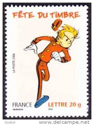 France Philatélie N° 3877 ** (De Feuille Dentelé 13½) Fête Du Timbre 06 - Spirou - Tag Der Briefmarke