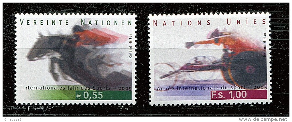 Nations Unies - Genève** N° 527/528 - Année Du Sport - Andere & Zonder Classificatie