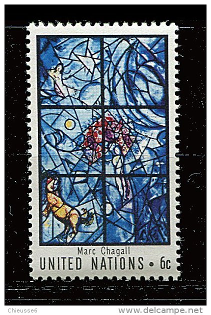 Nations Unies - New York** N° 174 - L'art Aux Nations Unies. Vitrail De Marc Chagall - Unused Stamps