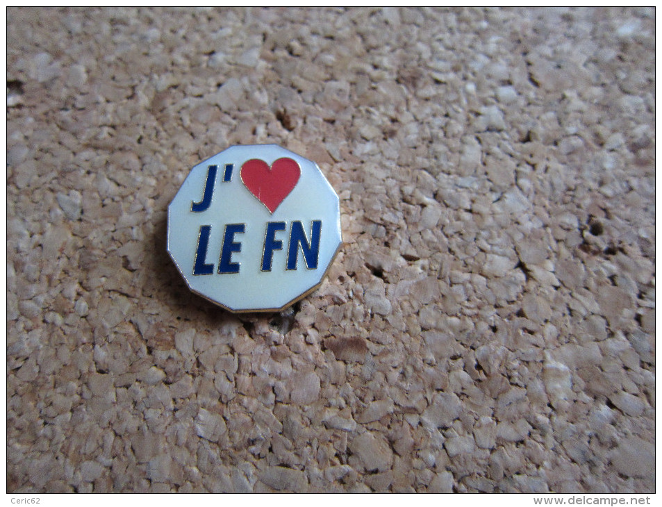 PINS SYNDICAT FN FRONT NATIONAL J'AIME LE FN - Associations