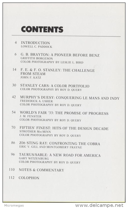 Automobile Quarterly - 25/1 - 1987 - Transportation