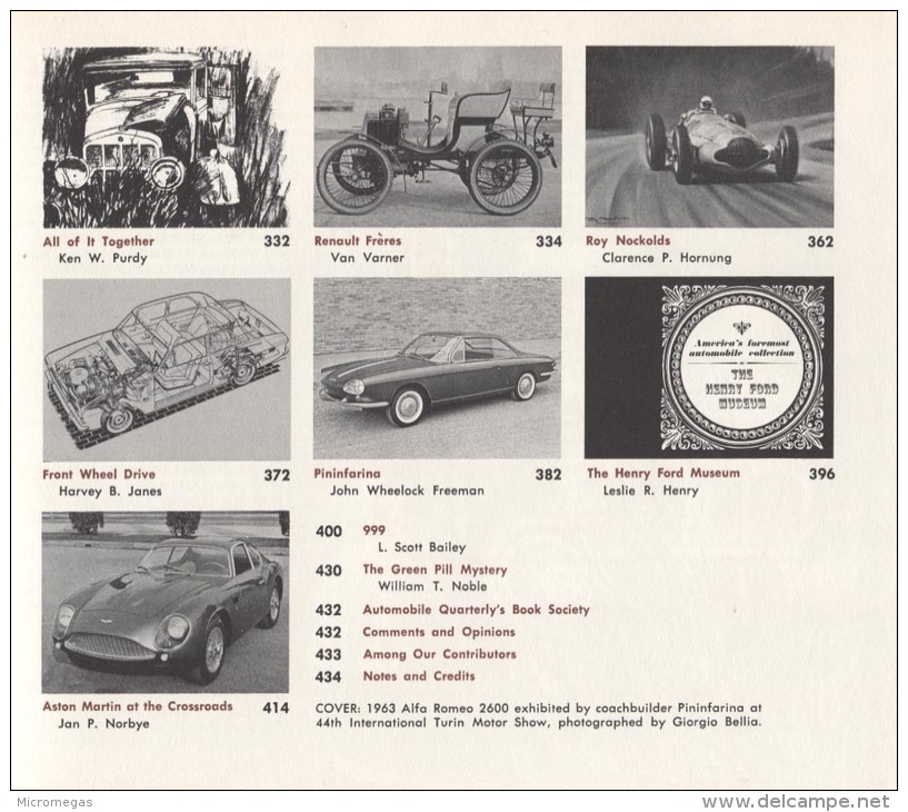 Automobile Quarterly -4/1 - 1962 - Transportation