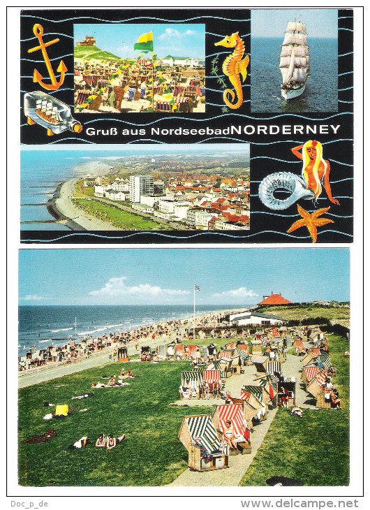 Deutschland - 2 AK - Nordseeinsel Norderney - Norderney