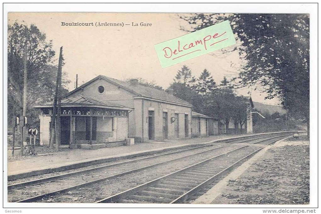 CPA 08 - BOULZICOURT- La Gare - Autres & Non Classés