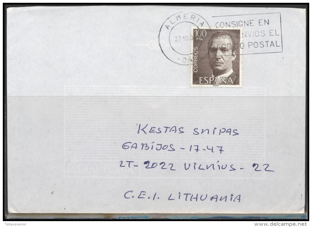 SPAIN Brief Postal History Envelope ES 060 Personalities King - Briefe U. Dokumente