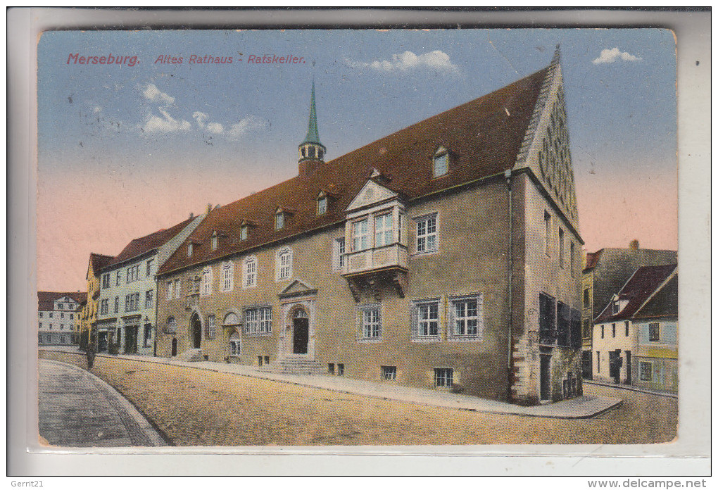 0-4200 MERSEBURG, Altes Ratshaus, Ratskeller, 1917 - Merseburg