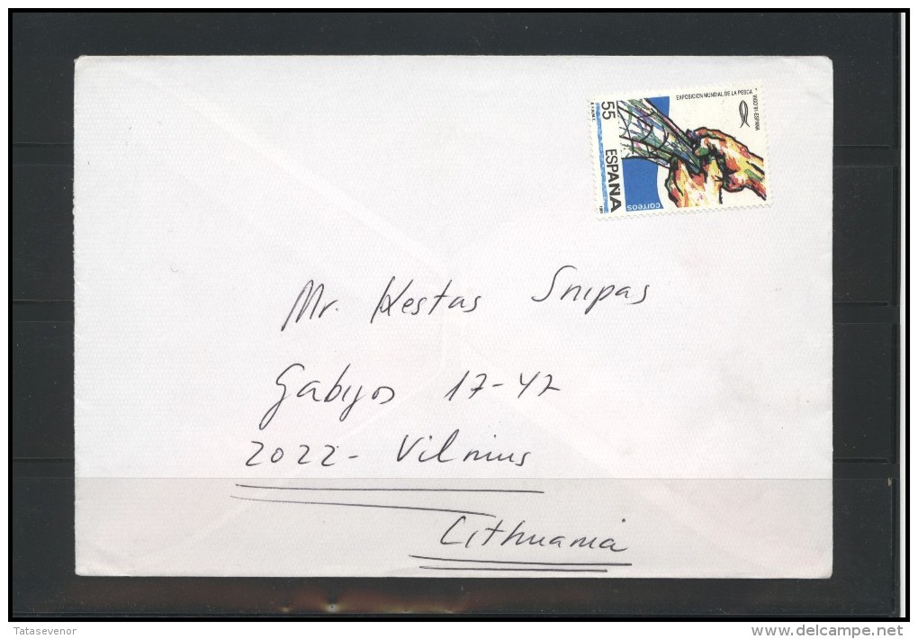 SPAIN Brief Postal History Envelope ES 071 Fishing - Cartas & Documentos