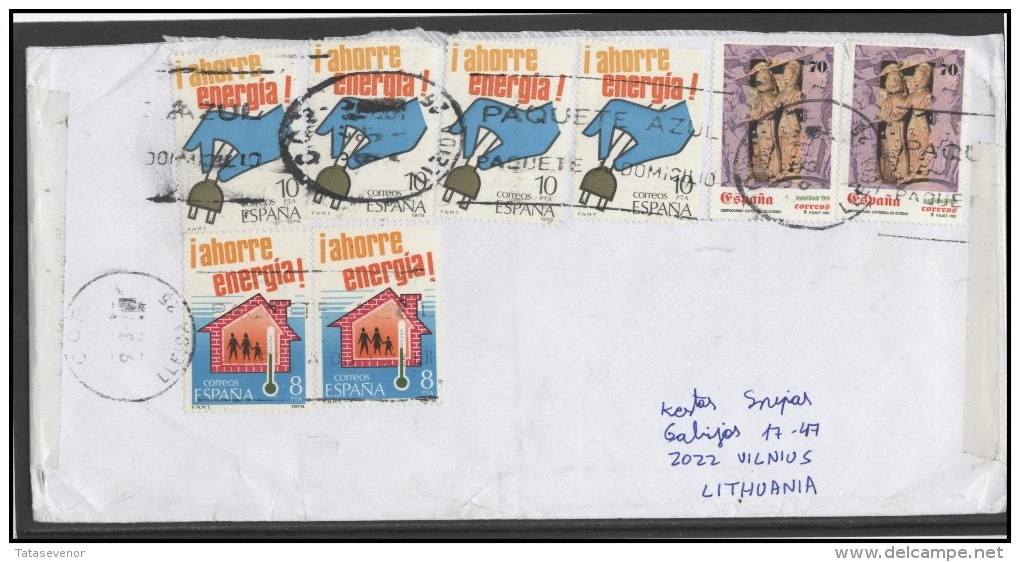 SPAIN Brief Postal History Envelope ES 088 Energy Saving Christmas - Cartas & Documentos