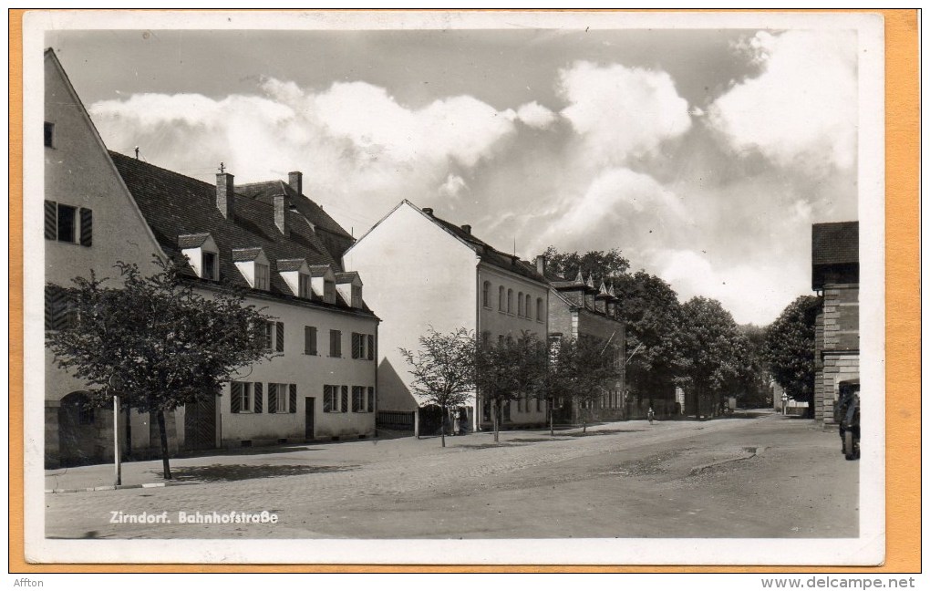 Zirndorf Bahnhofstrasse Old Postcard - Zirndorf