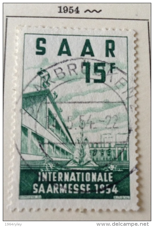 Saar - 1954 O/used Mi 348 - Usati