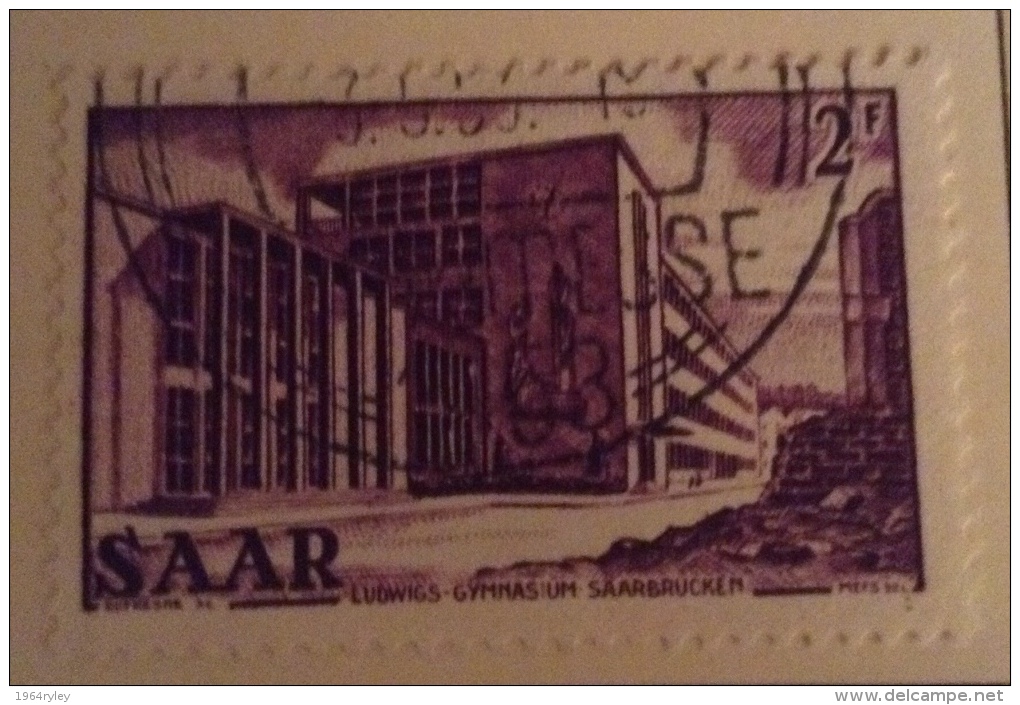 Saar - 1952/1953 O/used Mi 320 - Usati