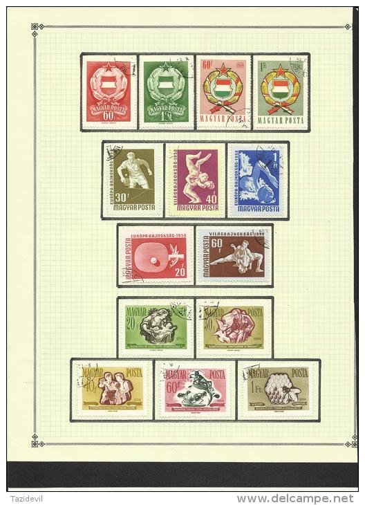 HUNGARY - Mint and used collection on album pages. All stamps appear to be very good condition