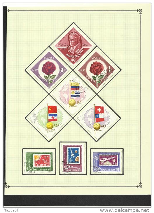 HUNGARY - Mint and used collection on album pages. All stamps appear to be very good condition