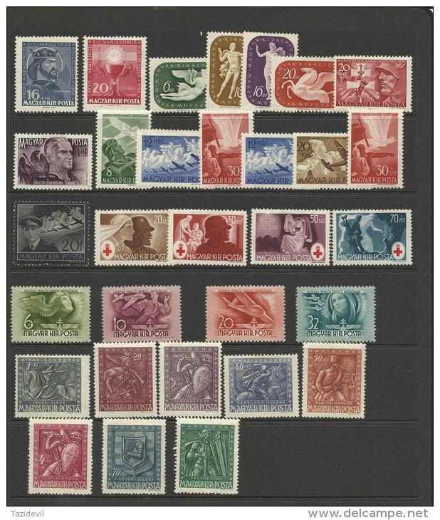 HUNGARY - Small Group Of Mainly Mint Hinged Charities - Collections