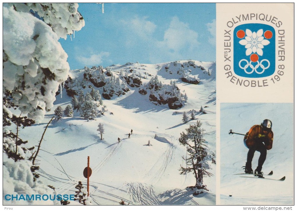 JEUX  OLYMPIQUES DE GRENOBLE 1968 : CHAMROUSSE  DISCIPLINES ALPINES - Olympische Spelen