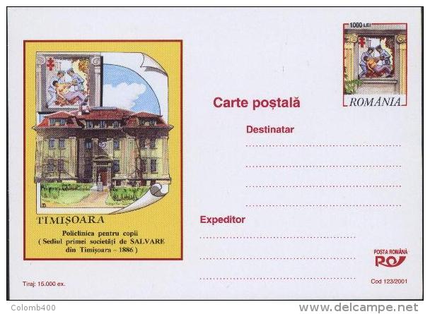 CROIX ROUGE - Infirmieres / Nurse,Polyclinique Pour Jeunes/ Hopital Entier Postal ( Carte Postale) - Roumanie / Romania - Red Cross