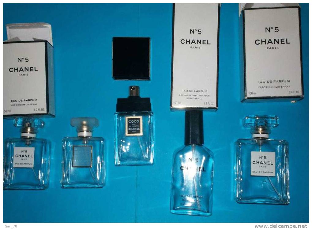 CHANEL : Lot De 5 Flacons Vides - Flakons (leer)