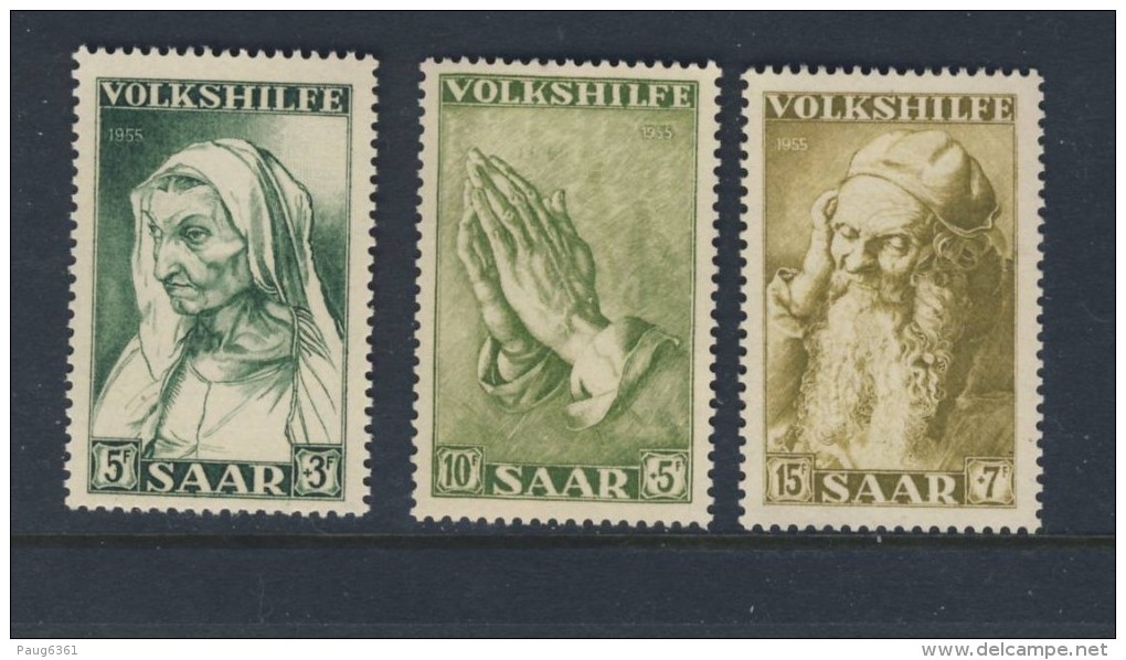 SARRE 1955  YVERT N°347/49  NEUF NMH** - Unused Stamps